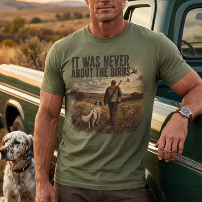 Upland Pheasant Hunting - Outdoor Cotton T-Shirt PHCT1005
