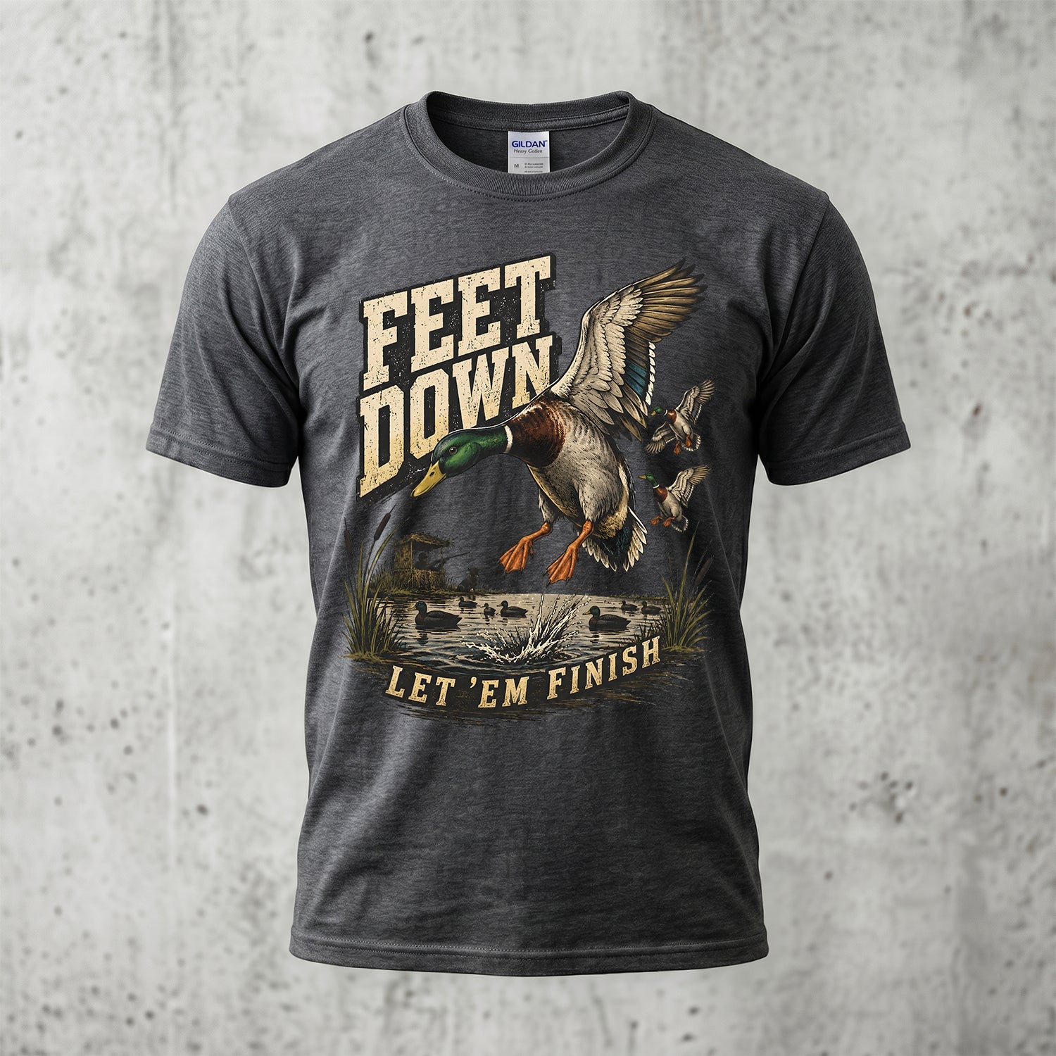Duck Hunting - Outdoor Cotton T-Shirt DUCT1001