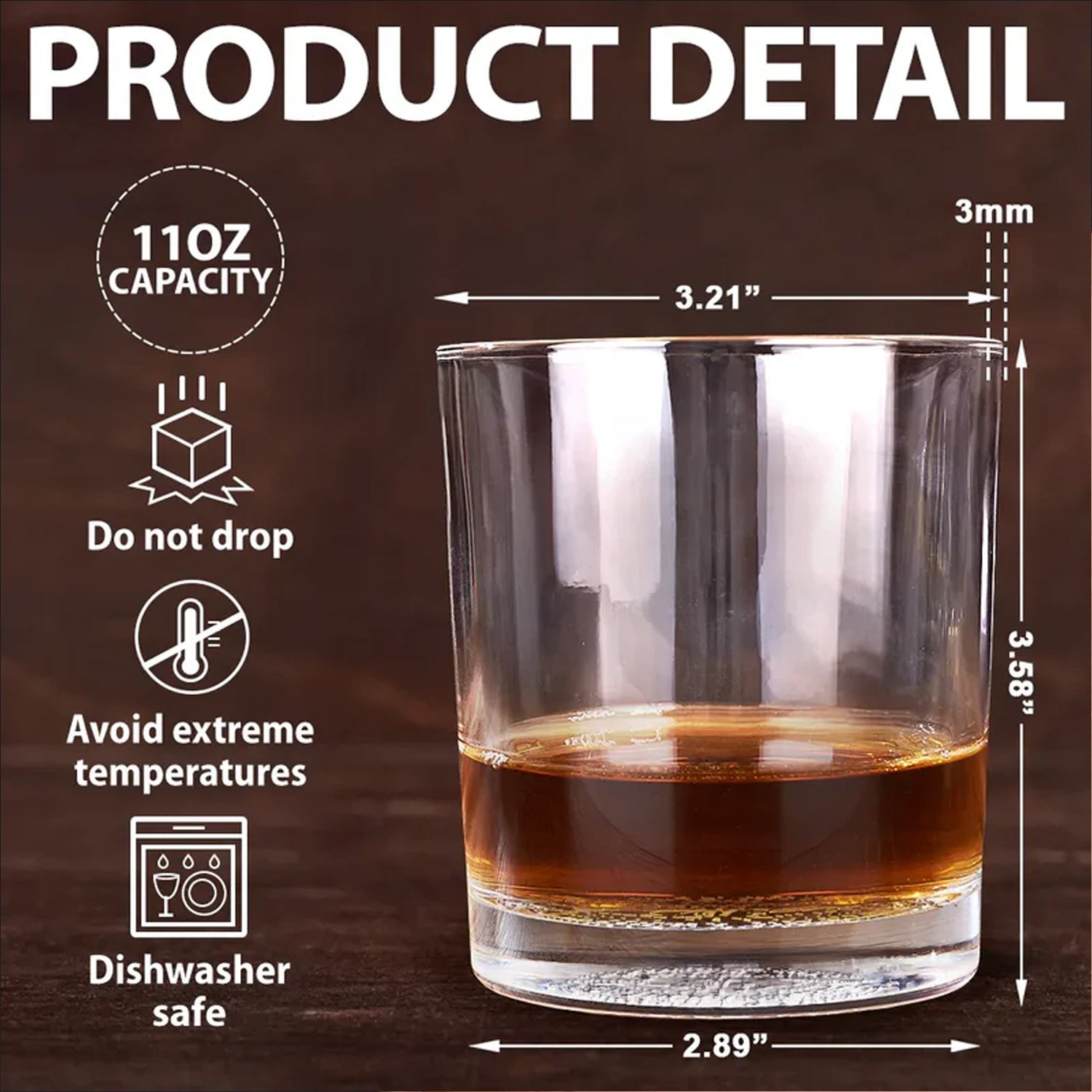 Luxury Deer Hunting Whiskey Decanter & Glass Set – Engraved Buck Glass Gift for Men & Outdoors Lovers
