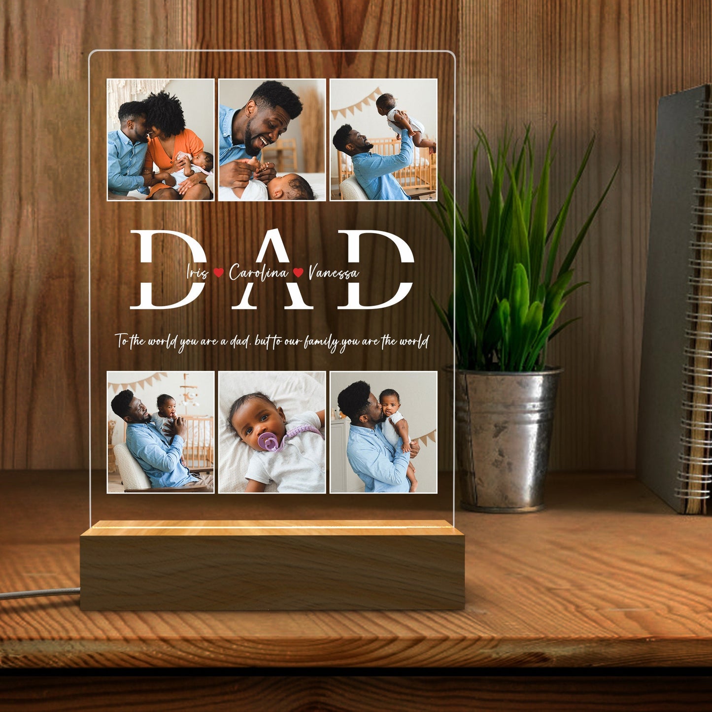 Customized Photo Night Lights Father's Day Gift