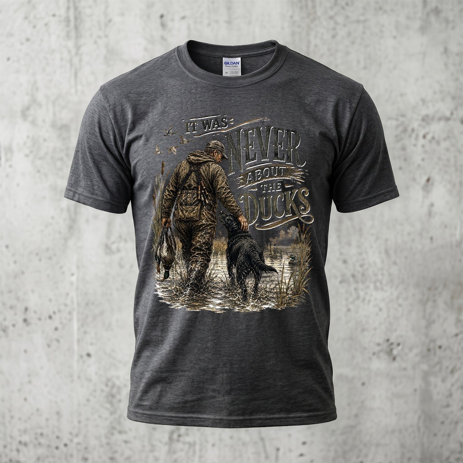 Duck Hunting - Outdoor Cotton T-Shirt DUCT1007