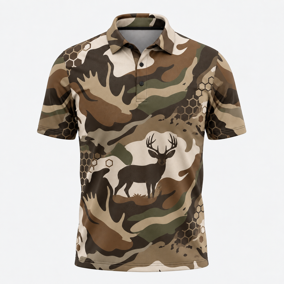Mule Deer hunting polo shirt VC1110