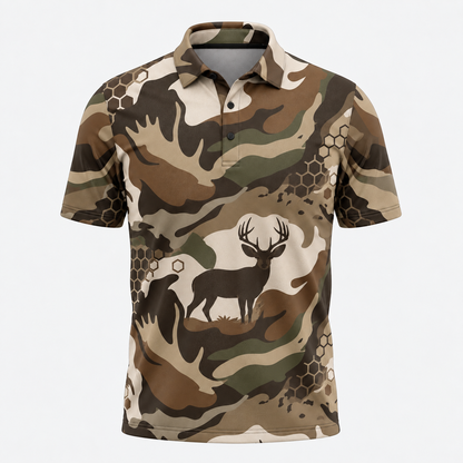 Mule Deer hunting polo shirt VC1110