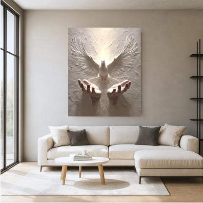Holy Spirit Dove Canvas – Christian Wall Art & Faith Decor