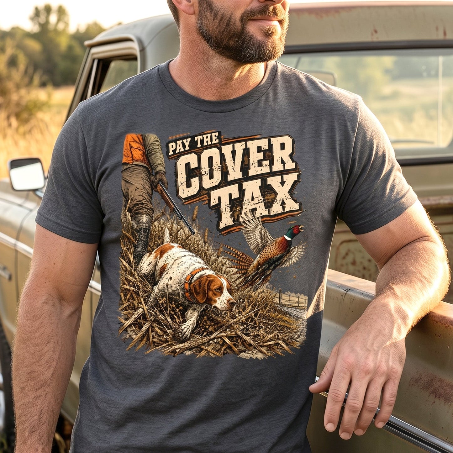Upland Pheasant Hunting - Outdoor Cotton T-Shirt PHCT1038
