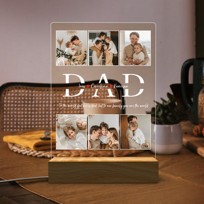Customized Photo Night Lights Father's Day Gift