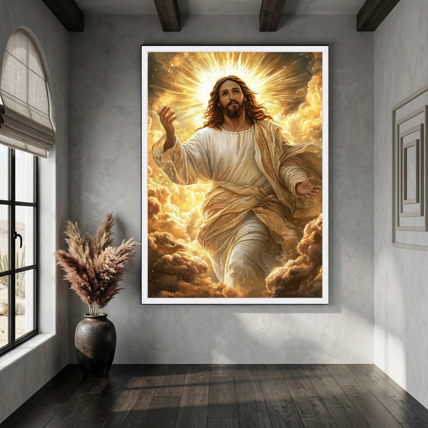 Radiant Ascension Jesus Canvas Art
