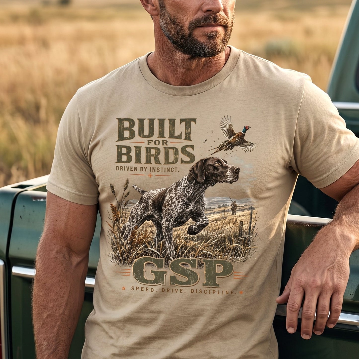 Upland Pheasant Hunting - Outdoor Cotton T-Shirt PHCT1046