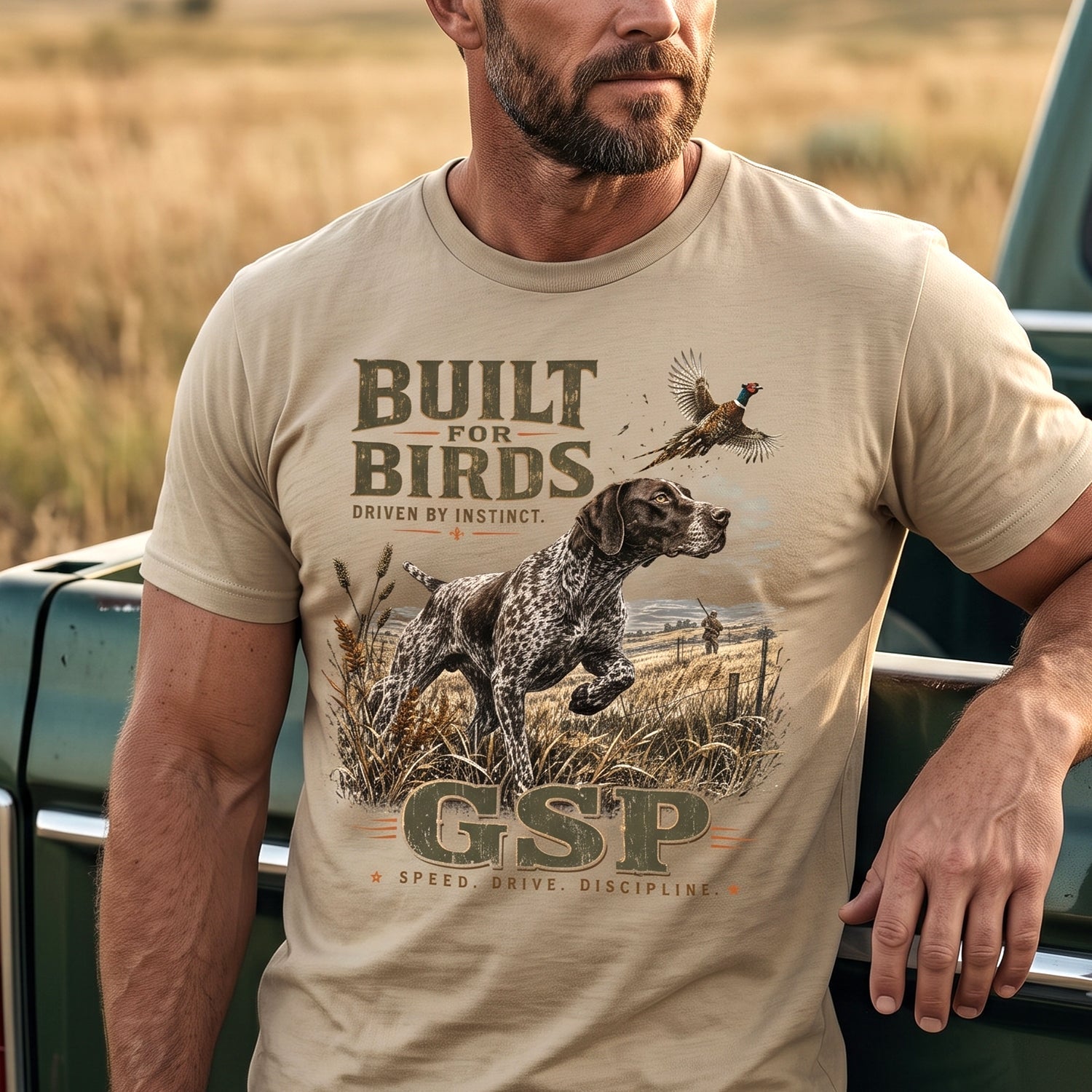 Upland Pheasant Hunting - Outdoor Cotton T-Shirt PHCT1046