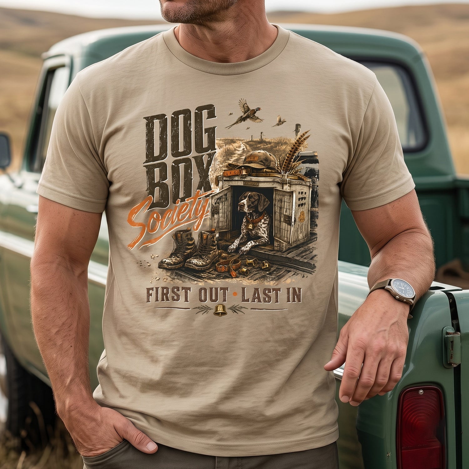 Upland Pheasant Hunting - Outdoor Cotton T-Shirt PHCT1042