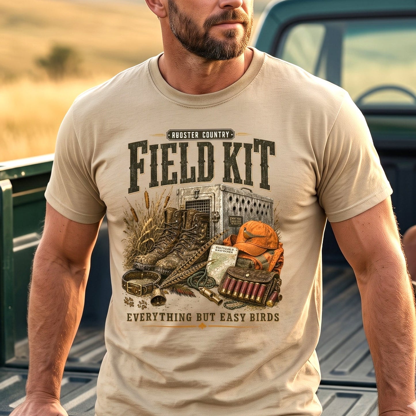 Upland Pheasant Hunting - Outdoor Cotton T-Shirt PHCT1051