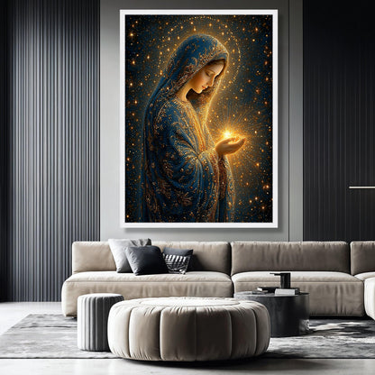Radiant Virgin Mary Canvas Wall Art