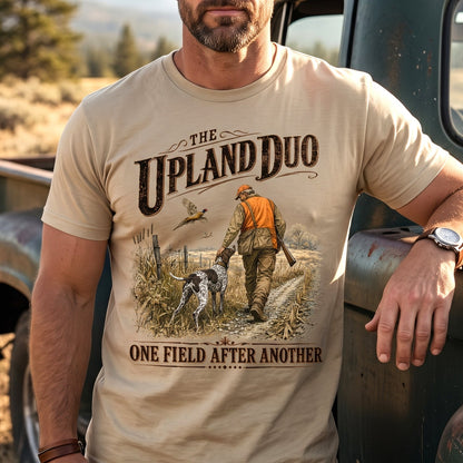 Upland Pheasant Hunting - Outdoor Cotton T-Shirt PHCT1039