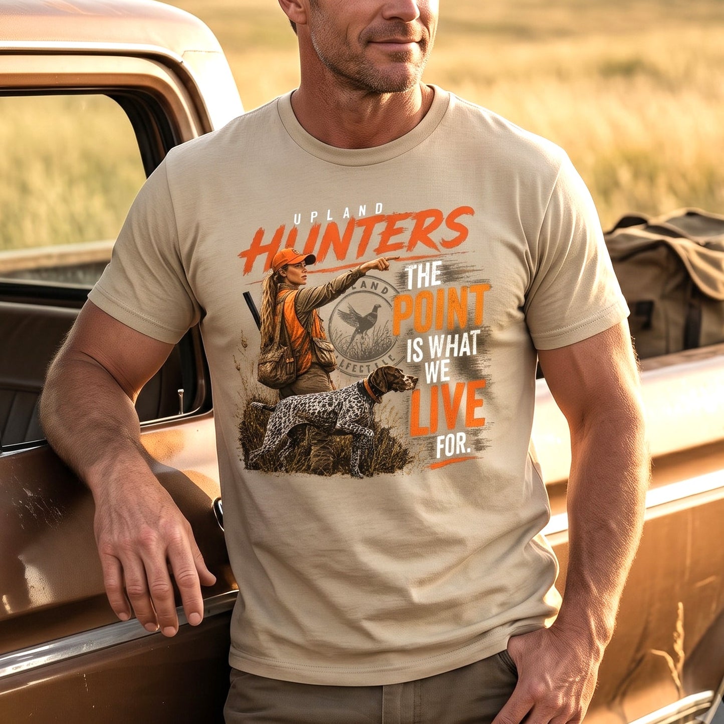 Upland Pheasant Hunting - Outdoor Cotton T-Shirt PHCT1060
