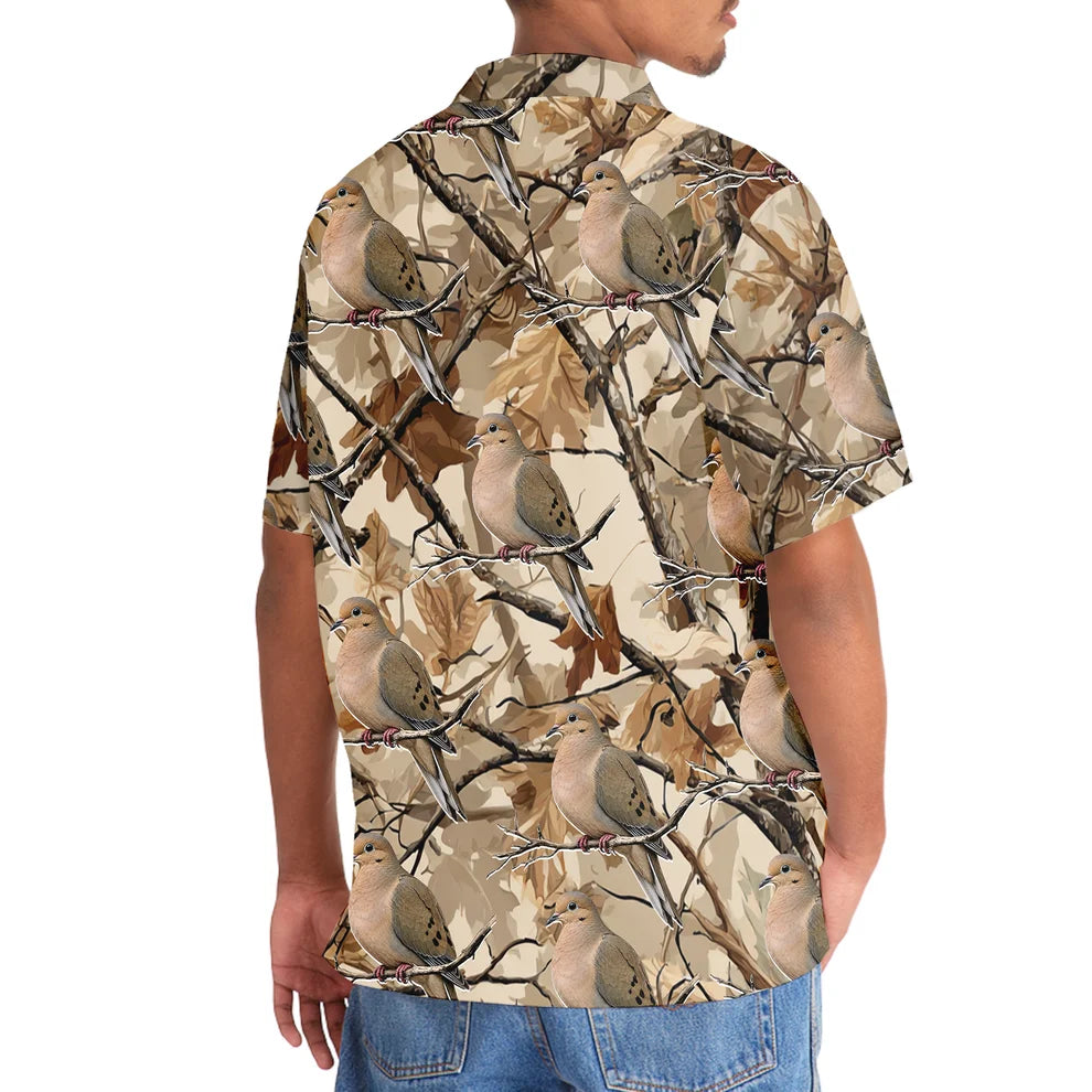 Mourning Dove Realtree Camo Hawaiian Shirt DVC0012