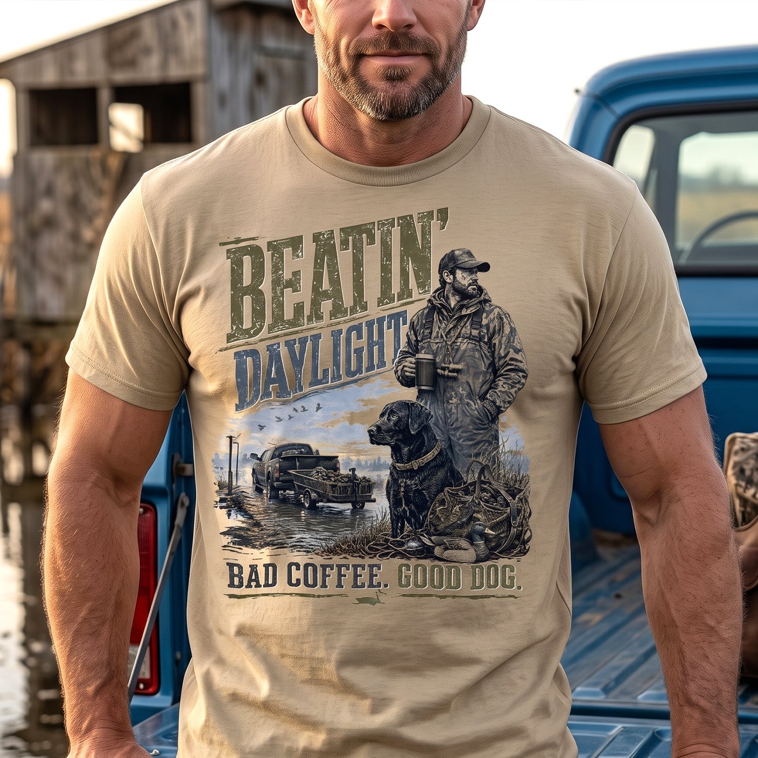 Duck Hunting - Outdoor Cotton T-Shirt DUCT1011