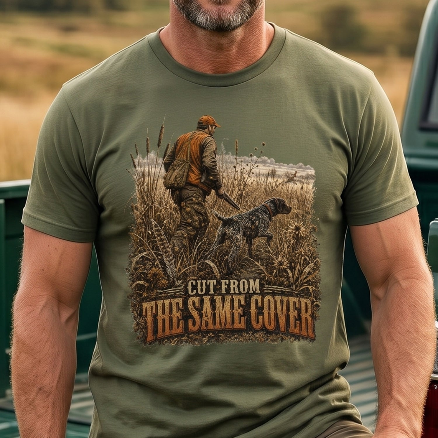 Upland Pheasant Hunting - Outdoor Cotton T-Shirt PHCT1026