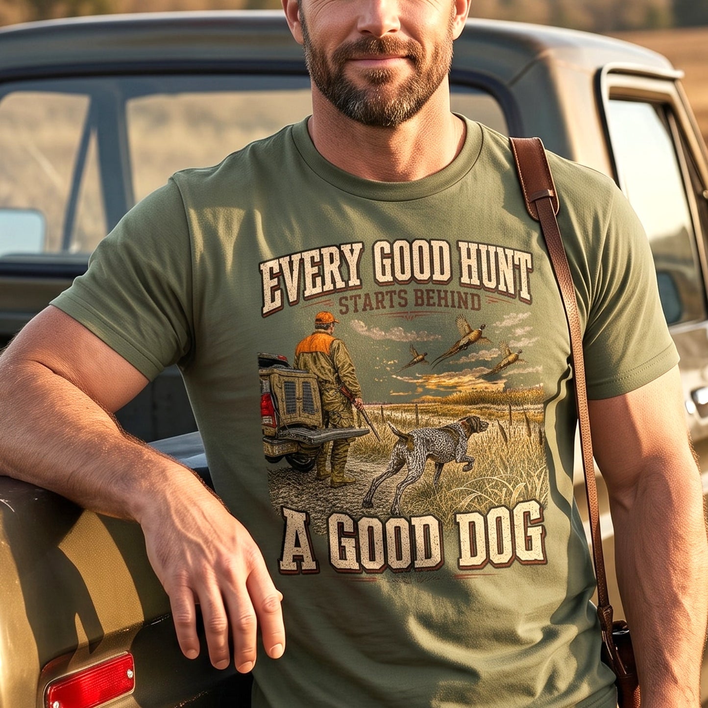 Upland Pheasant Hunting - Outdoor Cotton T-Shirt PHCT1037