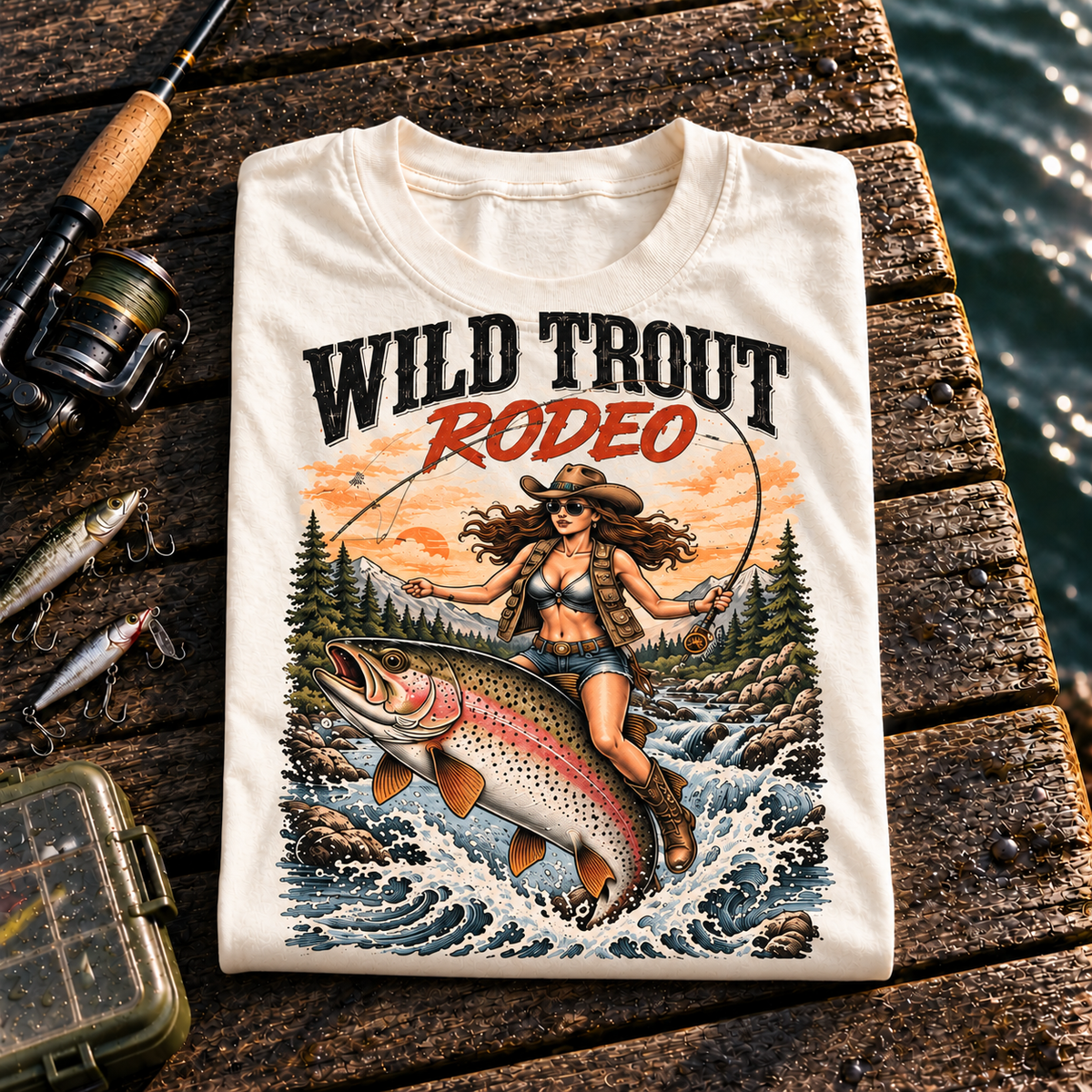 Fishing On Outdoor Cotton T-Shirt NL10095