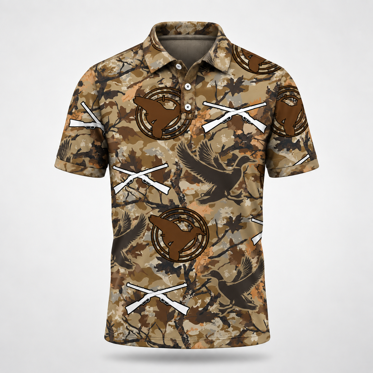 Duck Hunting Camouflage Polo Shirt VCP1037
