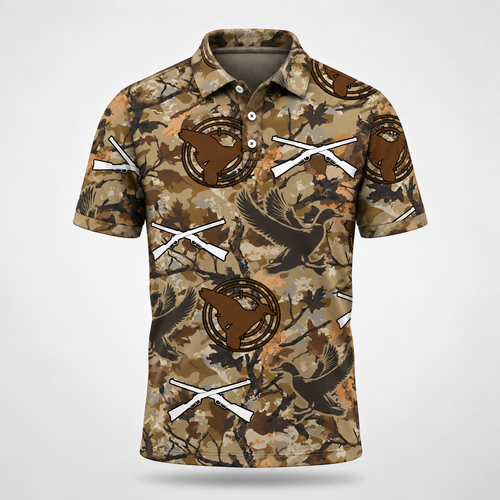 Duck Hunting Camouflage Polo Shirt VCP1037