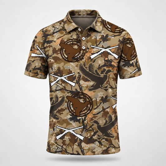 Duck Hunting Camouflage Polo Shirt VCP1037