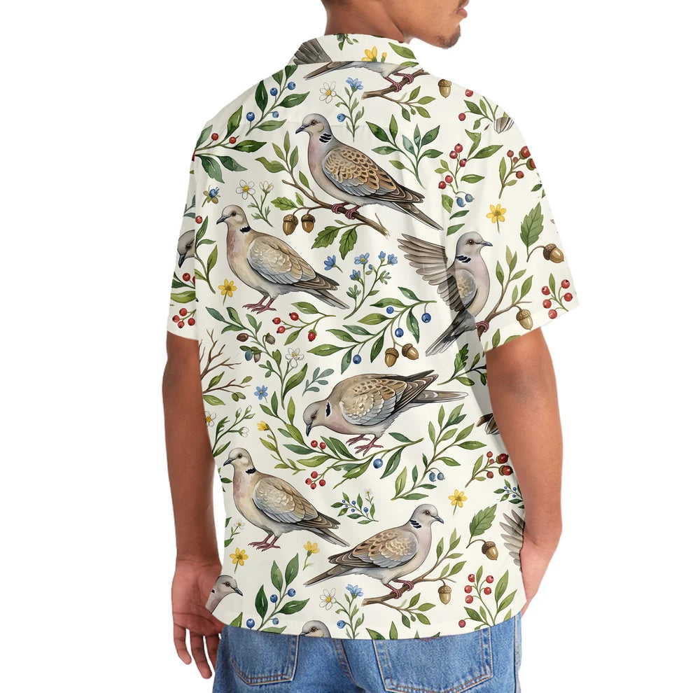 Wild Dove olive Hawaiian Shirt DVC0011