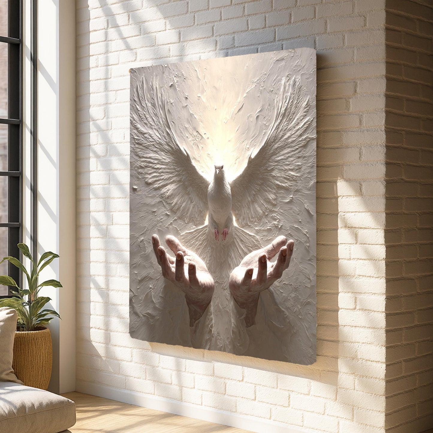 Holy Spirit Dove Canvas – Christian Wall Art & Faith Decor
