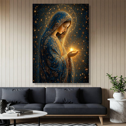 Radiant Virgin Mary Canvas Wall Art