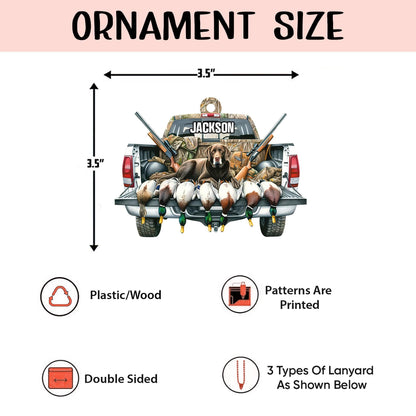 Custom Name Dog Christmas Tree Ornament