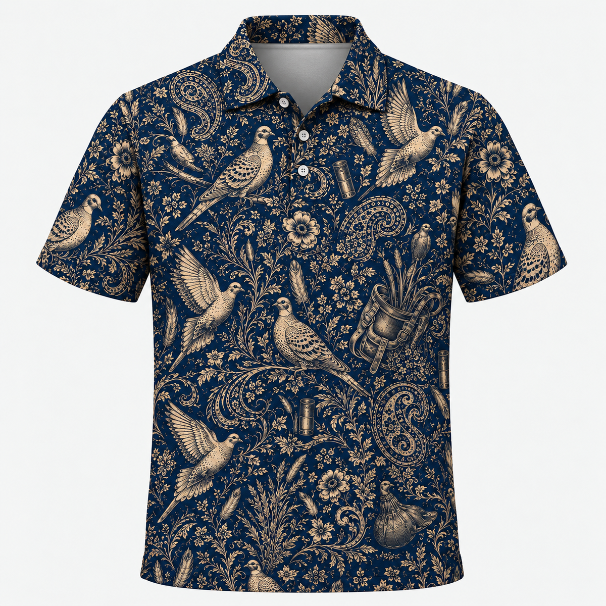 Midnight Dove Hunting Paisley Hawaiian Shirt VCP1050