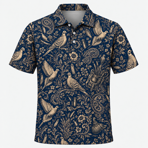Midnight Dove Hunting Paisley Hawaiian Shirt VCP1050