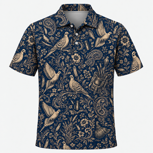 Midnight Dove Hunting Paisley Hawaiian Shirt VCP1050