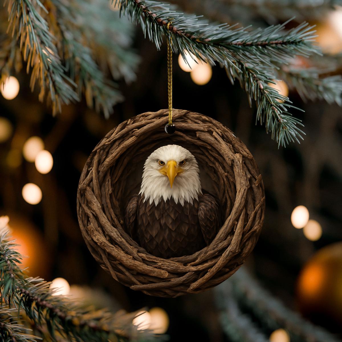 Woodland Fawn Ceramic Ornament, Deer Christmas Ornament