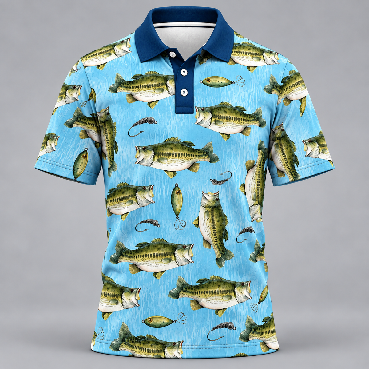 Bass Fishing Polo Shirt VCE051025