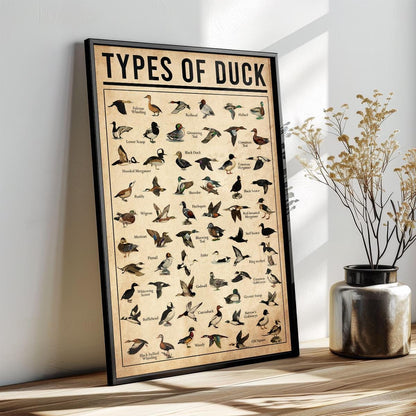 Types Of Duck Wall Art, Duck Lover Gift for Hunters
