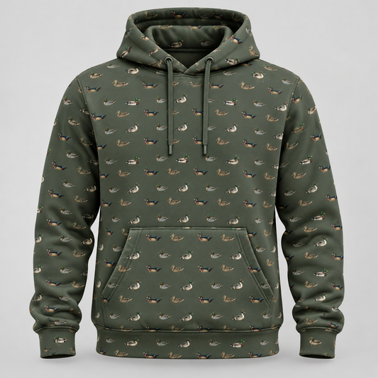 Duck Waterfowl Mini Hunting Pattern Hoodie vc1011