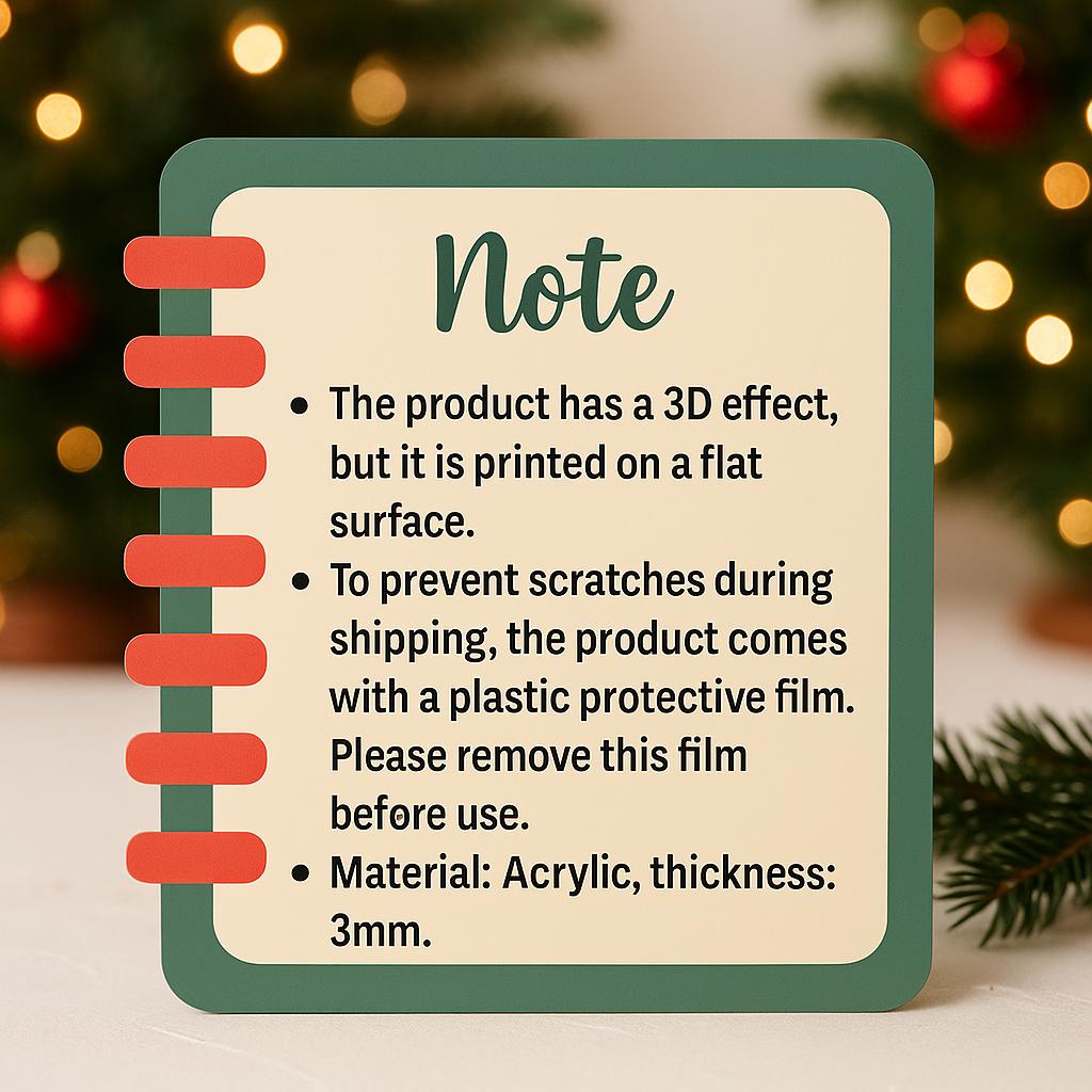 Personalized Mallard Duck 2D Flat Acrylic Ornament