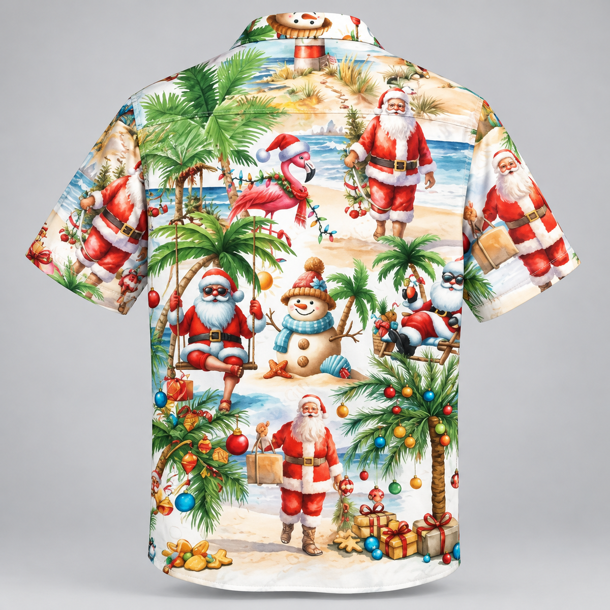 Tropical Santa Hawaiian Shirt VC231006