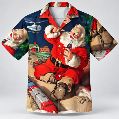 Santa Xmas Merry Hawaiian Shirt VC231009