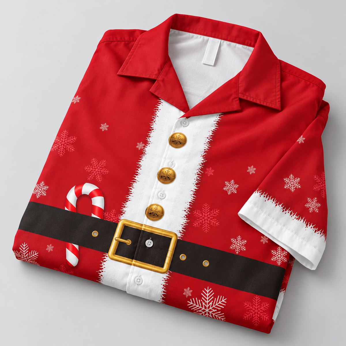 Santa  Cosplay Xmas Merry Hawaiian Shirt VC231008