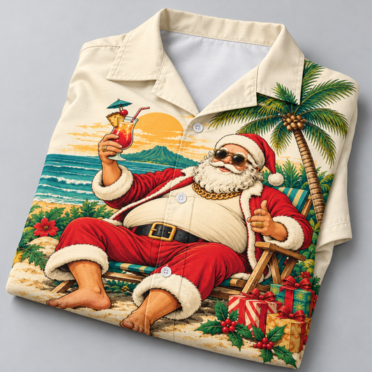 Santa Xmas Merry Hawaiian Shirt VC231010