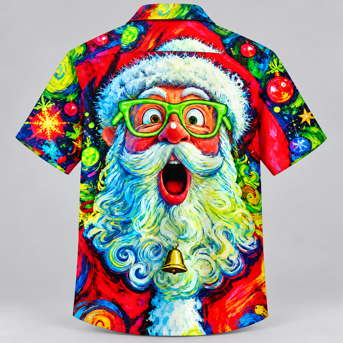 Funny  Colorful Santa Christmas Hawaiian Shirt VC231005