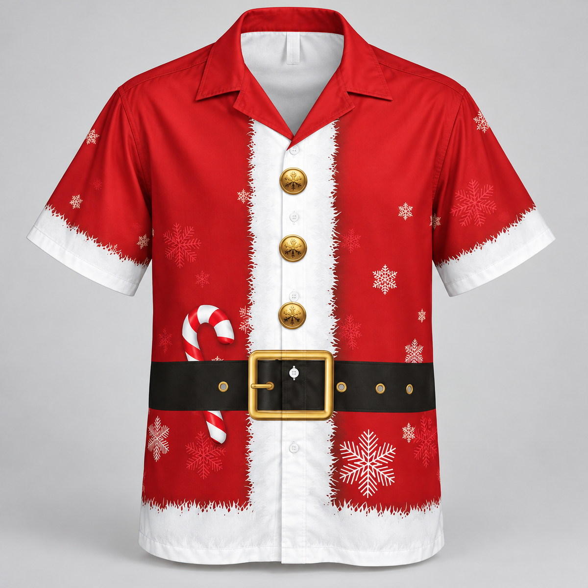 Santa  Cosplay Xmas Merry Hawaiian Shirt VC231008