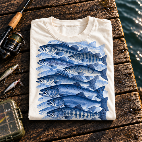 Fishing On Outdoor Cotton T-Shirt NL10072