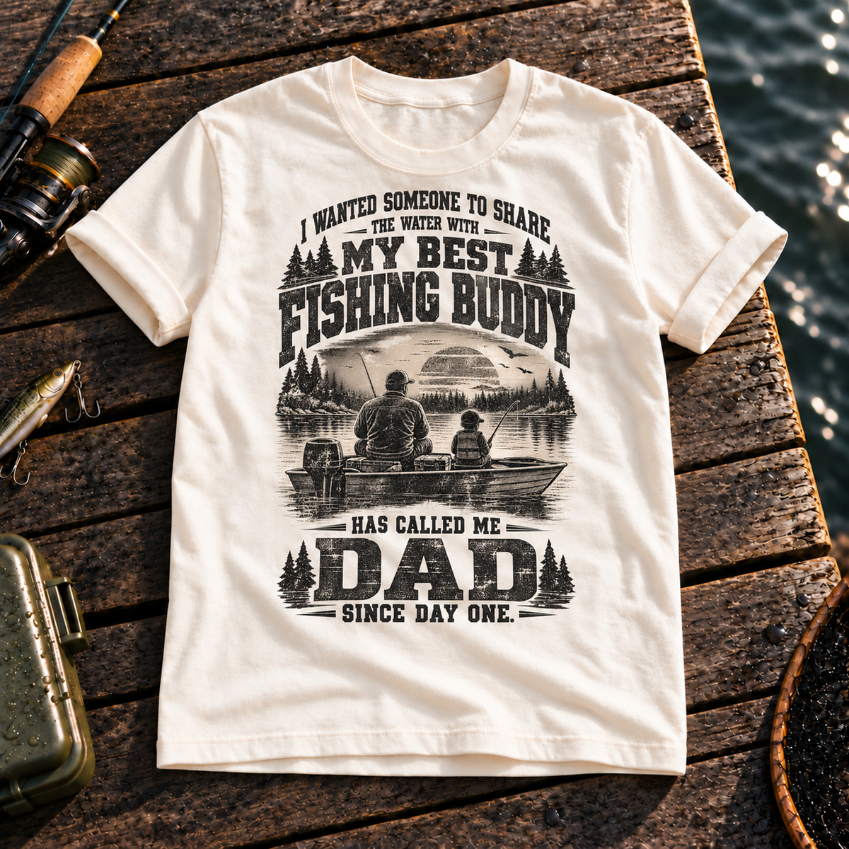 Fishing On Outdoor Cotton T-Shirt NL10134