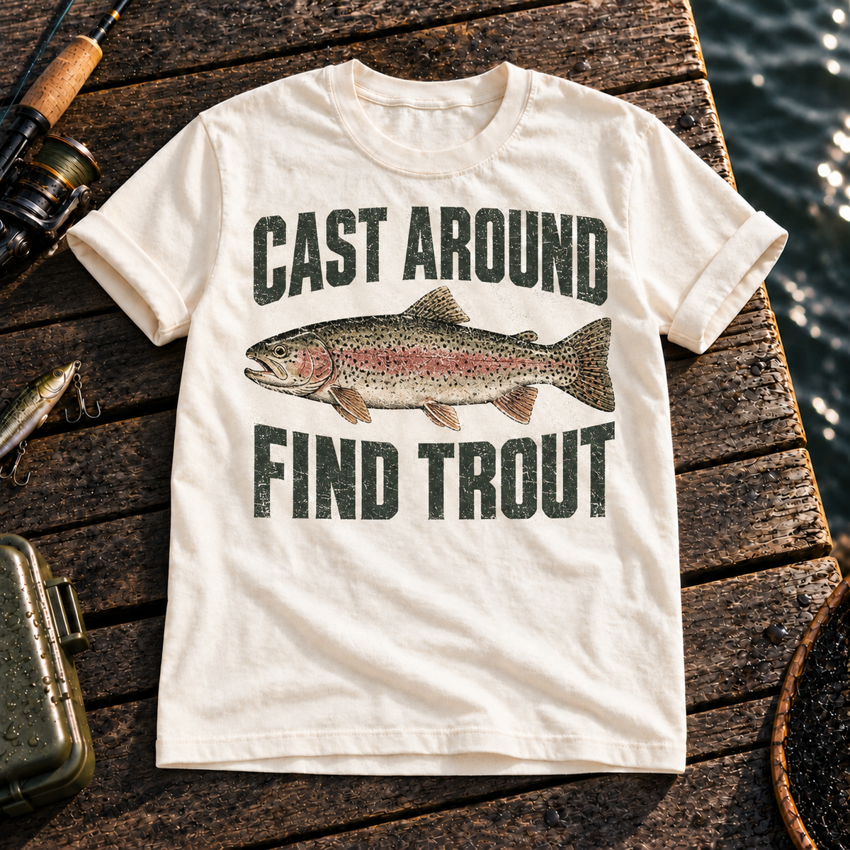Fishing On Outdoor Cotton T-Shirt NL10101