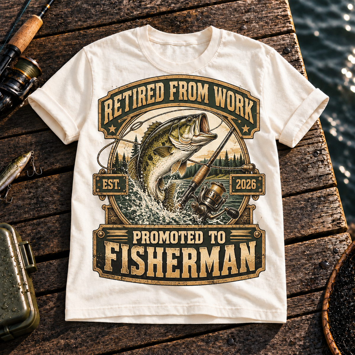 Fishing On Outdoor Cotton T-Shirt NL10103
