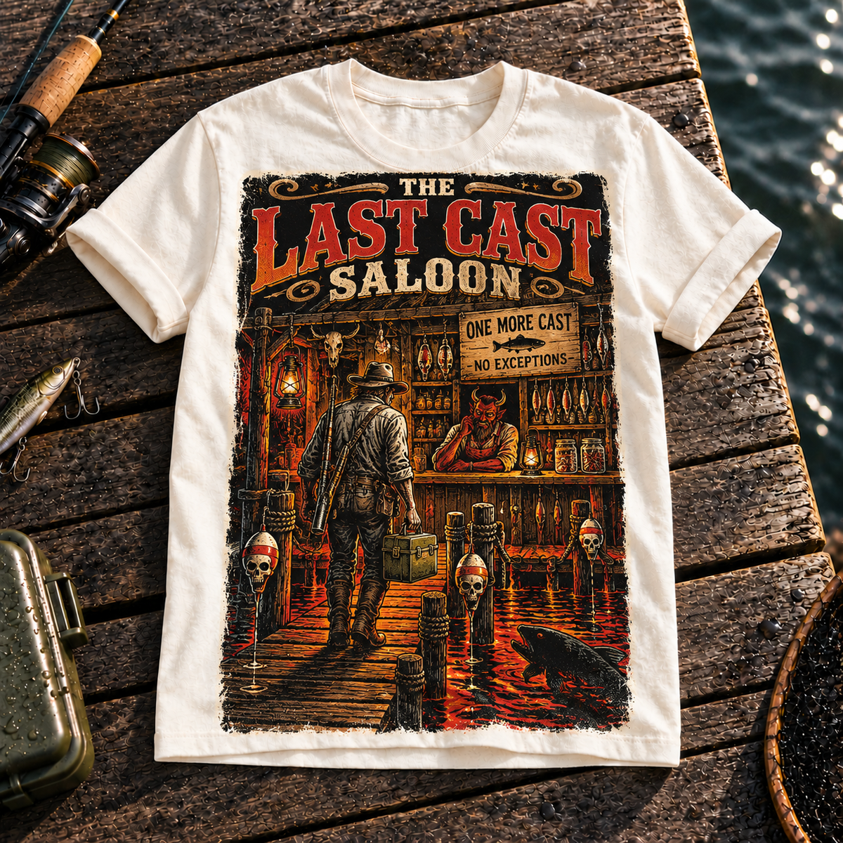 Fishing On Outdoor Cotton T-Shirt NL10104