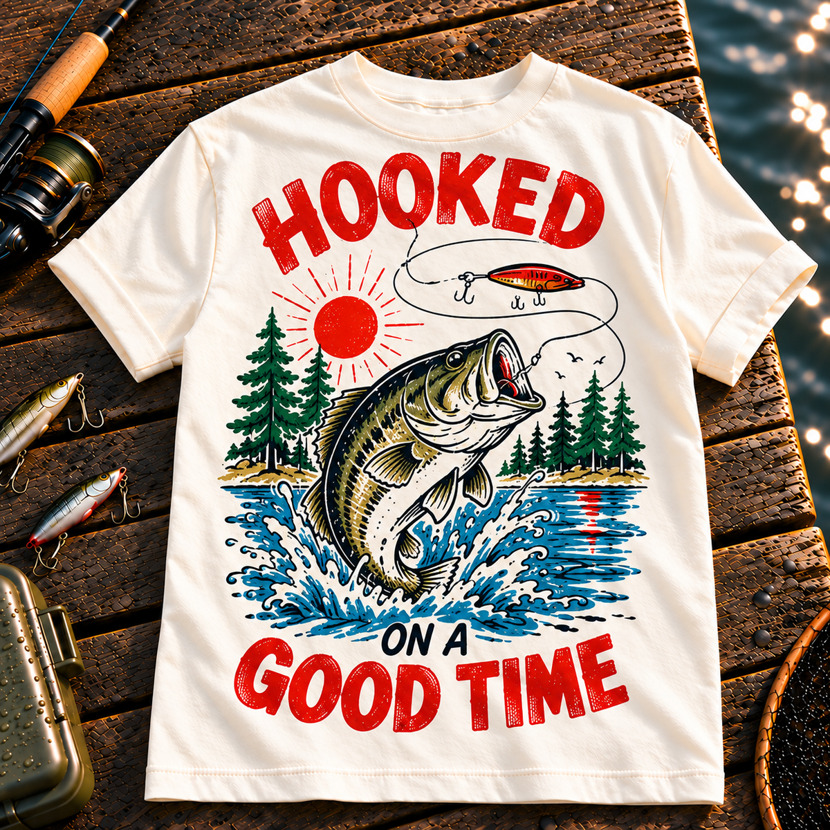 Fishing On Outdoor Cotton T-Shirt NL10090